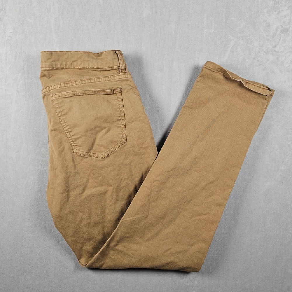 Flint and Tinder 365 Pants Mens 32x30 Brown Slim Fit Stretch Chino Twill Casual